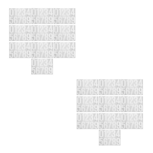 Durable White Self Adhesive Numbers for Car Doors and Mailboxes 2