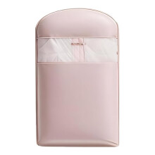 Hanging Garment Bag with Self Compression Zipper, Dust Proof Clothes Storage Bag for Coats Pink S