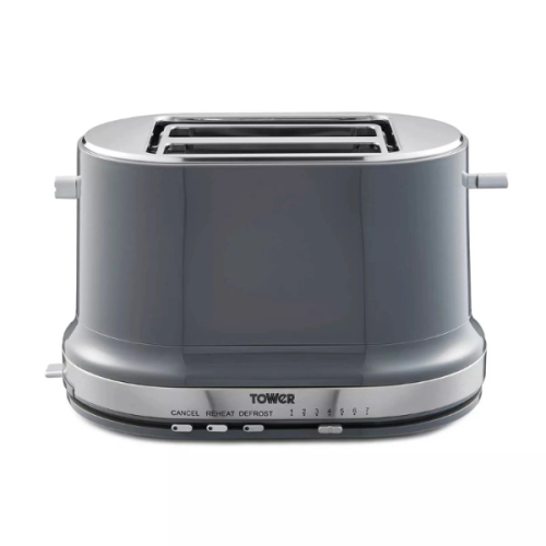 Tower Belle Graphite Grey 800W 2 Slice Toaster 1