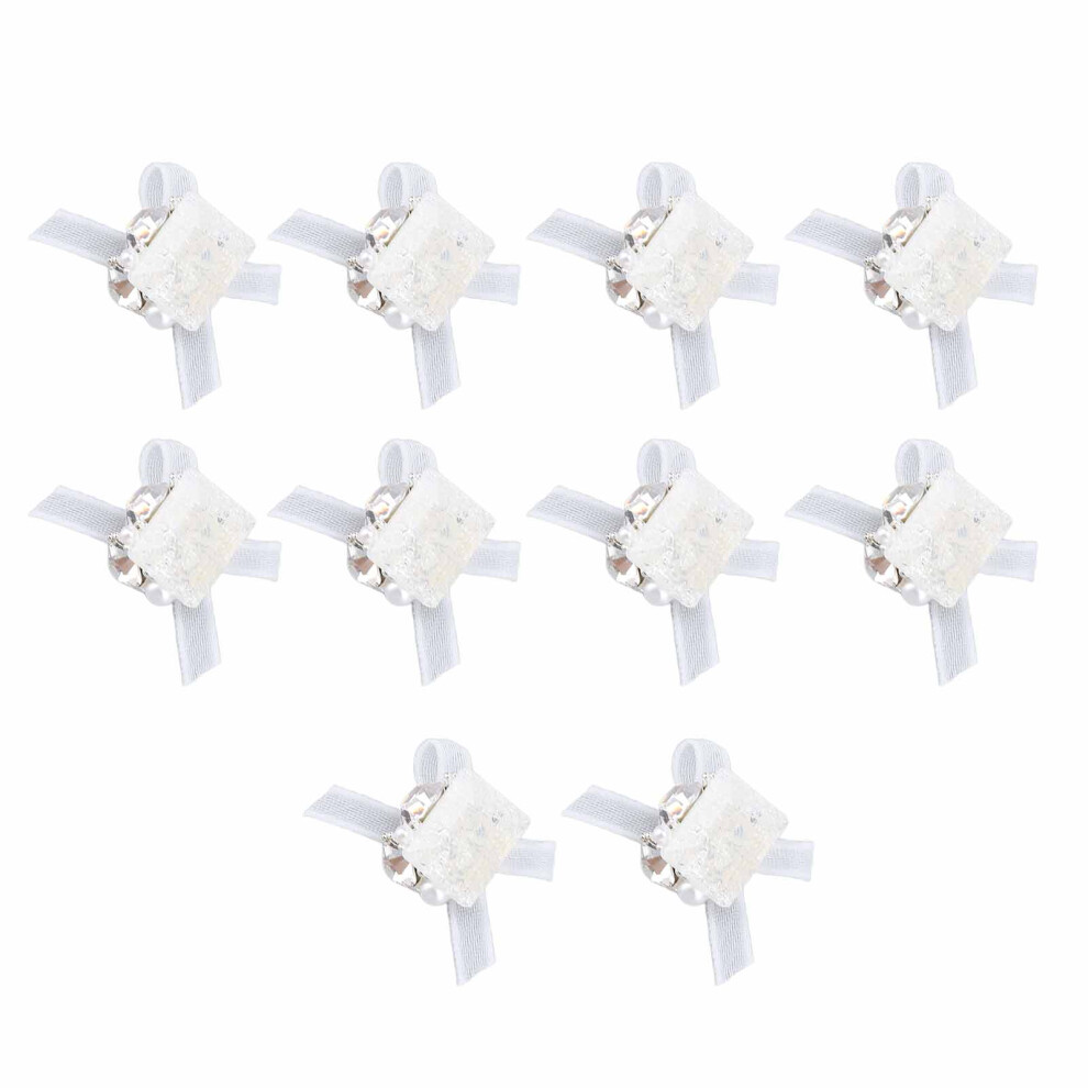 Nail Art Rhinestone Bow Charms 10pcs ABS