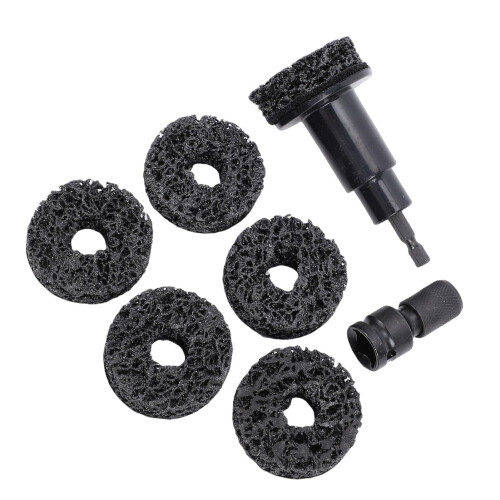 Wheel Hub Resurfacing Kit for Drill and Wrench, Efficient Surface Restoration and Rust Removal 1