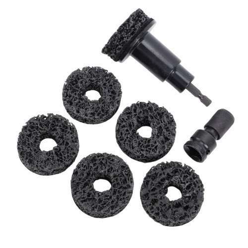 Wheel Hub Resurfacing Kit for Drill and Wrench, Efficient Surface Restoration and Rust Removal 2