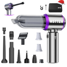 Cordless Car Vacuum Cleaner 21000PA with Speed Brushless Motor, 4 in 1 Handheld Air Duster for Car Home Office Purple