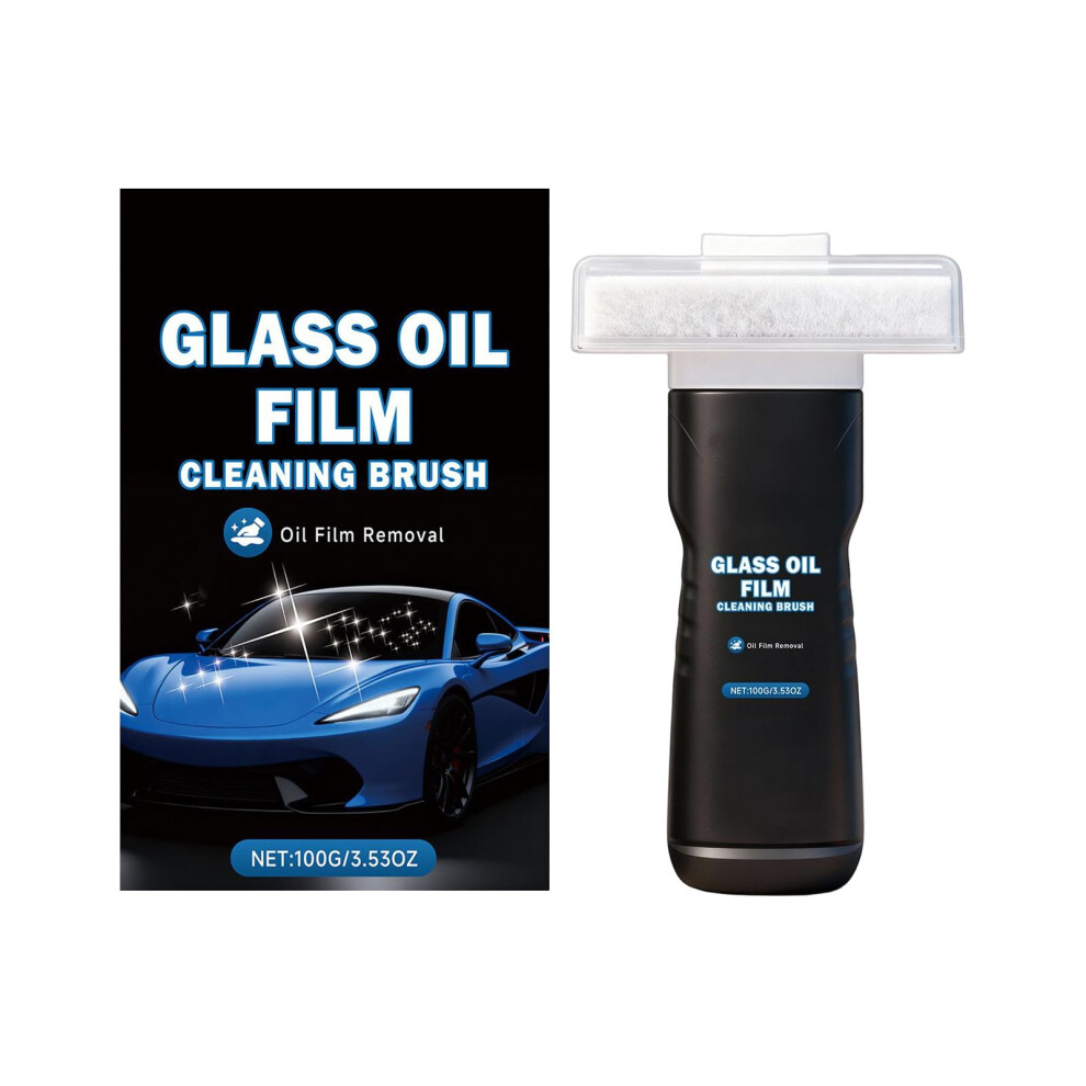 Glass Oil Film Remover 100G Automotive Glass Cleaner With Scratch Brush For Windshield Clarity 9771547918110