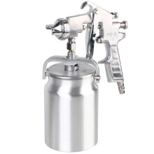 PQ2 HVLP Paint Sprayer with 2.0mm Nozzle, AntiRust Silver Pneumatic Spray Gun for Car and Furniture
