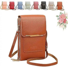 (green) Buylor Anti-Theft Leather Bag,Small Crossbody Cell Phone Purse Wallet For Women
