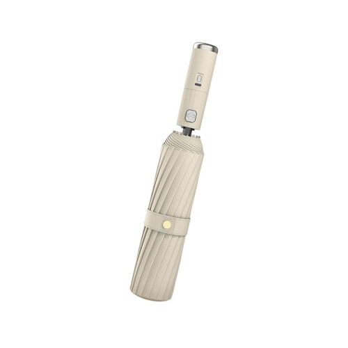 Cooling Umbrella with USB Rechargeable Fan, Automatic Open Close, Foldable Sun Rain Protection 2