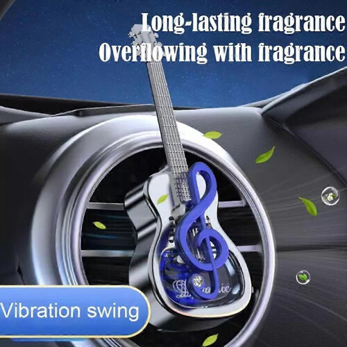 (Blue ocean) Car Air Freshener Vent Clips,Guitar Shape Aromatherapy Diffuser Rotating 2