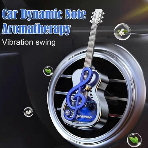 (Red dragon) Car Air Freshener Vent Clips,Guitar Shape Aromatherapy Diffuser Rotating 1