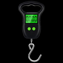 Digital Luggage Scale 50kg Precision Hanging Travel Suitcase Scale with Backlit LCD Display