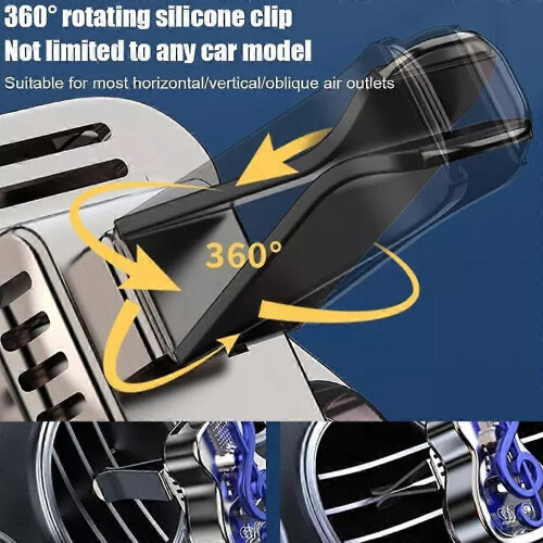 (Blue ocean) Car Air Freshener Vent Clips,Guitar Shape Aromatherapy Diffuser Rotating 2