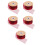 5Rolls Dark Red Chiffon Ribbon for Bouquet Wrapping and Decorative Use 2