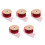 5Rolls Dark Red Chiffon Ribbon for Bouquet Wrapping and Decorative Use 4