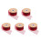 5Rolls Dark Red Chiffon Ribbon for Bouquet Wrapping and Decorative Use 6