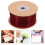 5Rolls Dark Red Chiffon Ribbon for Bouquet Wrapping and Decorative Use 8