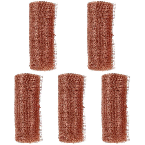 5Rolls Copper Wire Mesh Weep Hole Covers Brown Durable Garden Barrier