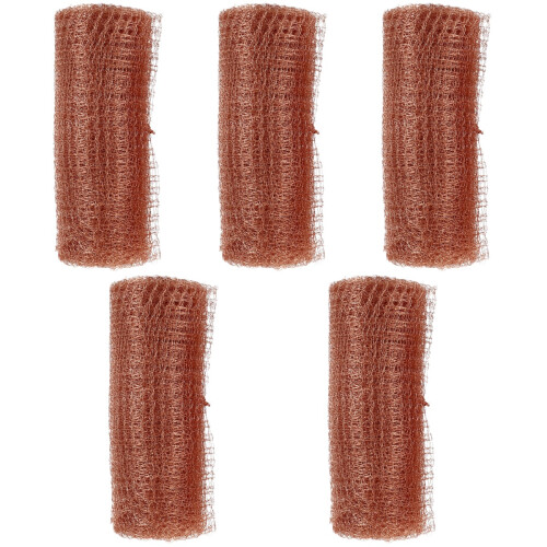 5Rolls Copper Wire Mesh Weep Hole Covers Brown Durable Garden Barrier 1