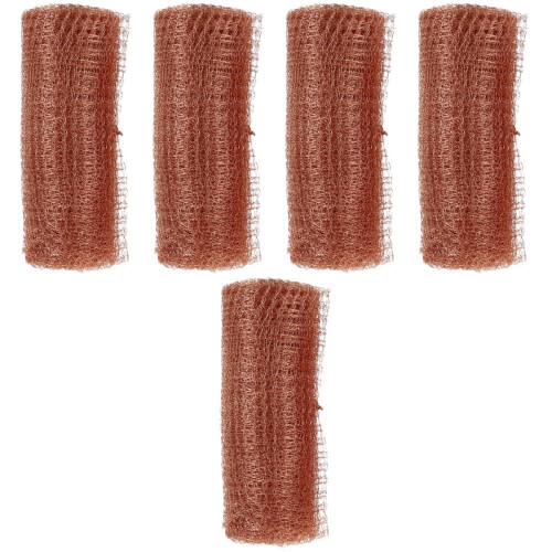 5Rolls Copper Wire Mesh Weep Hole Covers Brown Durable Garden Barrier 2