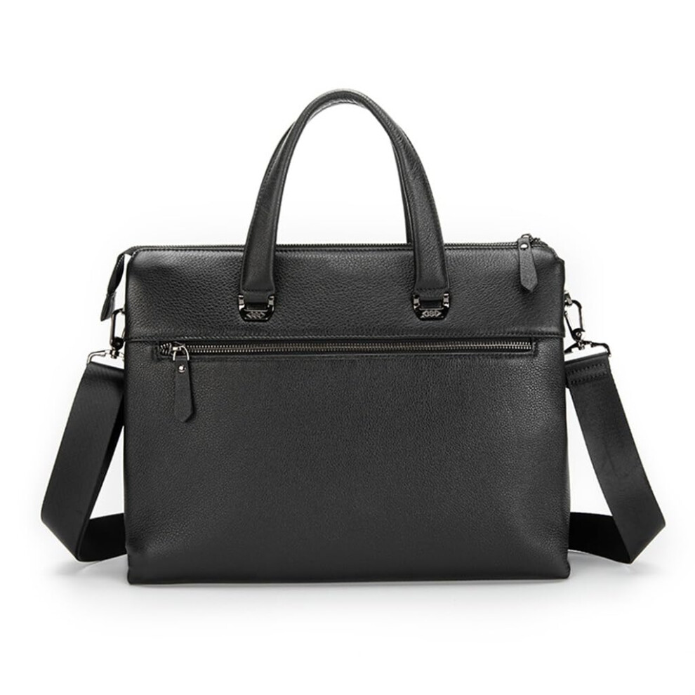 Leather Laptop Bag For Men, Vintage Leather Briefcase With Multipocket Organization And Durable Design 9771547918387
