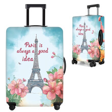 Floral Luggage Cover for 1822 Inch Suitcase, Stretchable Suitcase Protector with Full Coverage and Easy Handle Access