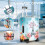 Floral Luggage Cover for 1822 Inch Suitcase, Stretchable Suitcase Protector with Full Coverage and Easy Handle Access 3