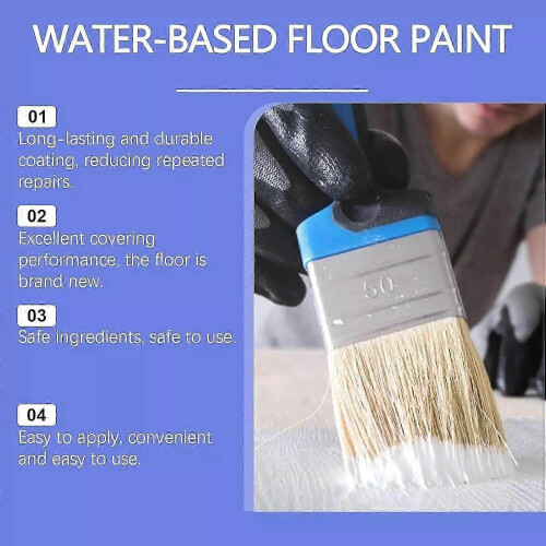 (white) Louis Forest Epoxy Floor Paint, High-Gloss Marble Effect Epoxy Floor Coating 2