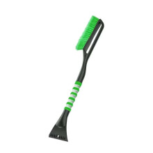 2 in 1 Car Snow Brush and Ice Scraper with Rotatable Head, Ergonomic Foam Grip, Green 26.38in