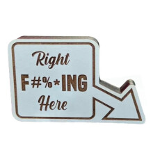 (color05) Funny 8 Ball Pocket Marker,Humor Novelty Wooden Golf Ball Marker with Funny Word