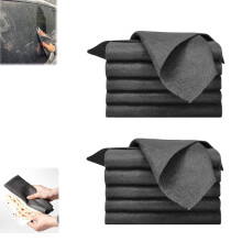 10PCS Microfiber Cleaning Cloths for Windows and Mirrors, Lint Glass Wipes, Super Absorbent and Reusable