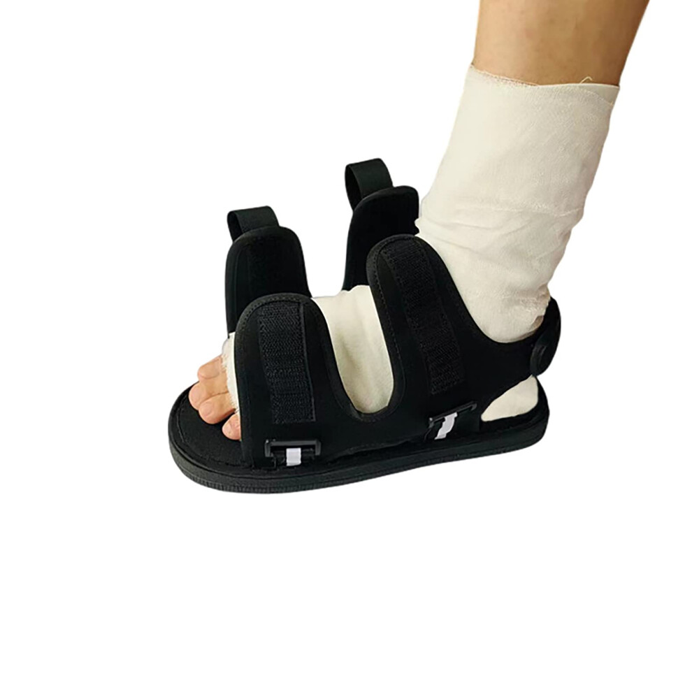 Medical Walking Boot with Waterproof Cast Cover, Adjustable Open Toe Post Op Shoe for Broken Foot Recovery