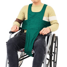 Wheelchair Safety Belt with Adjustable Shoulder Straps, AntiFall Chest Support Harness for Elderly