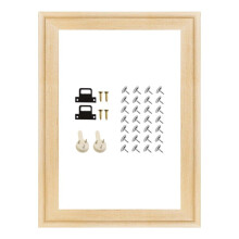 Canvas Stretcher Bars 45x65 cm Durable Pine Wood Frame Kit Easy Assembly for Oil Painting Prints