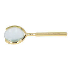 Reading Magnifier with Scratch Resistant Lens and Ergonomic Metal Handle for Seniors Pocket Use