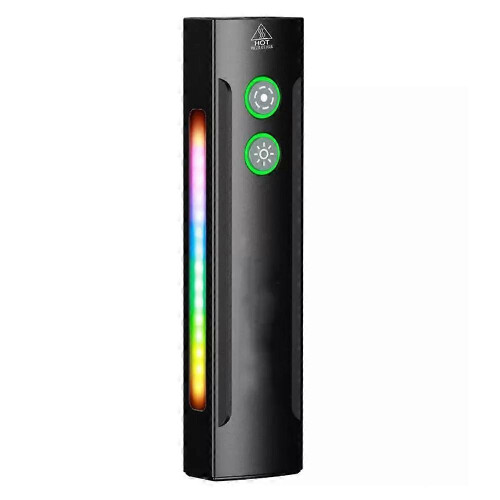 (black) 6-in-1 Flashlight with White&Green Light and Side Light,Working Flashlight