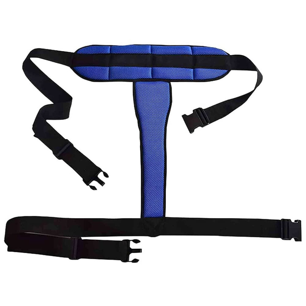 Adjustable Wheelchair Seat Belt Harness, NonSlip TShaped Support with Quick Release Buckle for Elderly