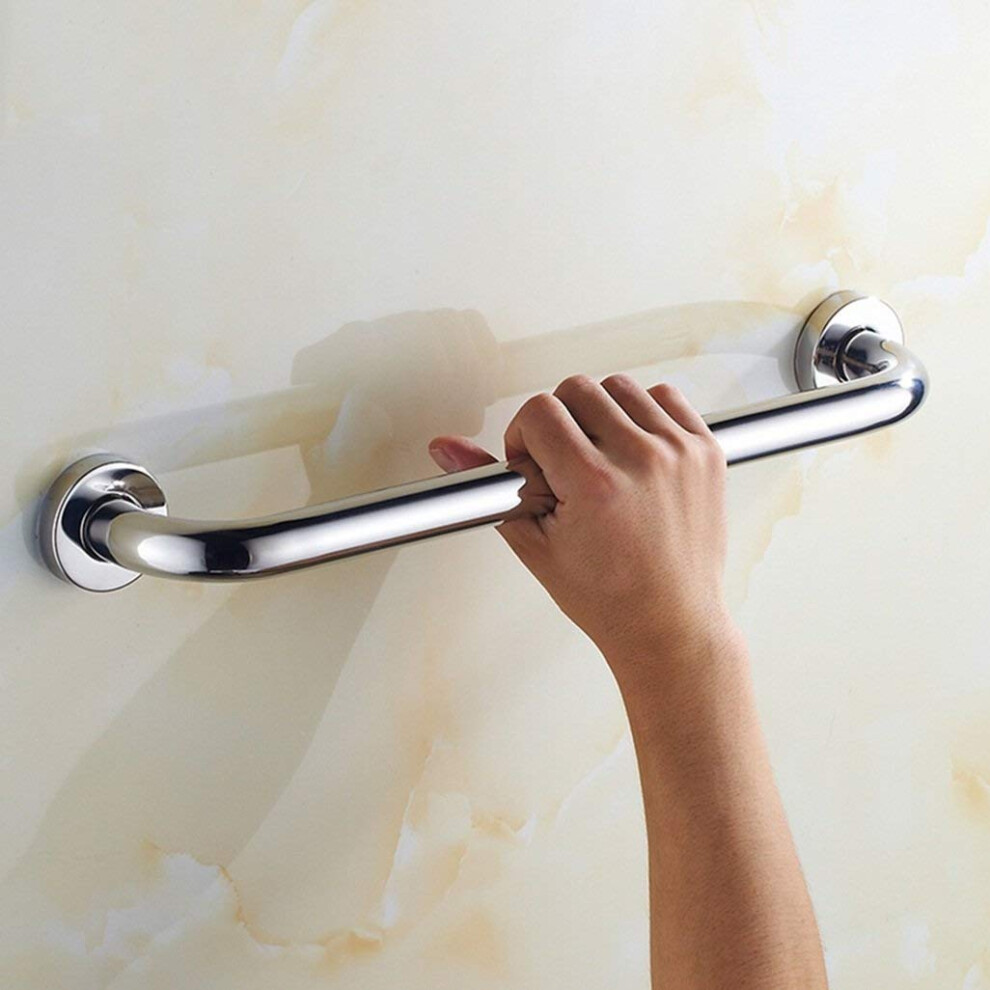 85cm Stainless Steel Bathroom Grab Bar with NonSlip Grip, Wall Mounted Shower Safety Handrail for Elderly