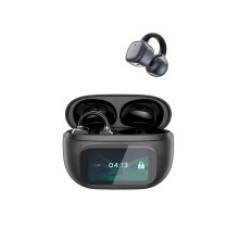 (Black Ai Translation) Open Ear Earbuds Wireless,C-Shaped Bridge Ear Buds for Music & Phone Calls