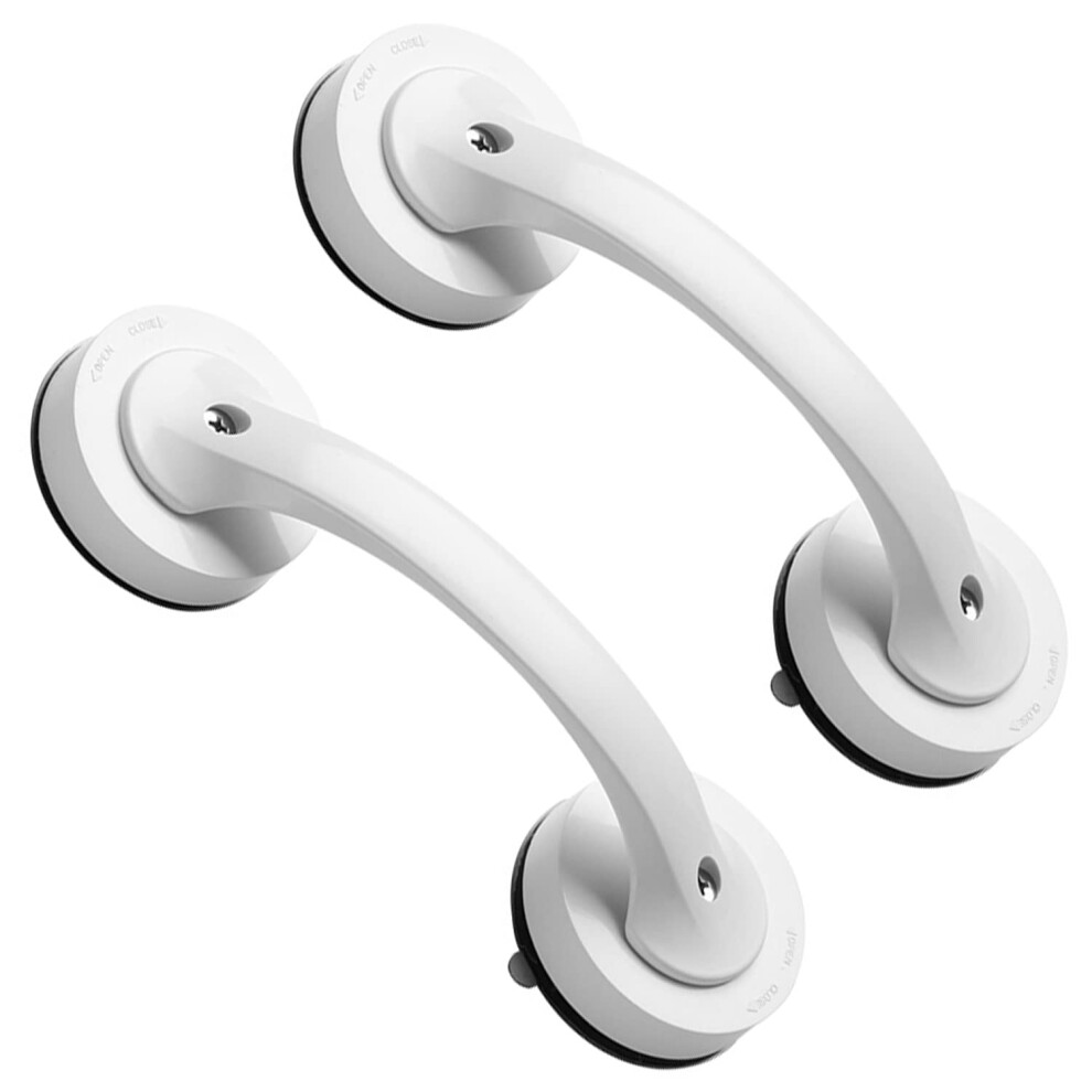 2 Pack Shower Grab Bar with Secure Suction Grip, NonSlip Bathroom Handle for Elderly and Handicap