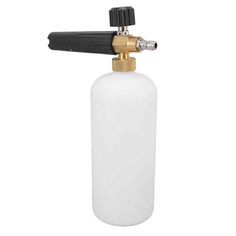 1L Foam Cannon For Car Wash With Adjustable Nozzle And G1/4 Quick Connector, Durable Metal Design 9351714544139