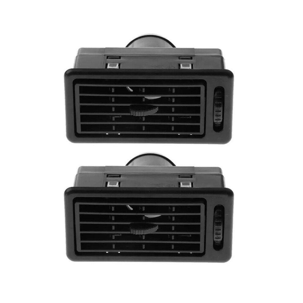 2Pcs Adjustable Car Air Vent Outlet For Rv Truck Dash With ScratchâResistant Cover Black 9073542065920