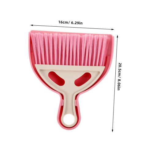 Mini Dustpan and Brush Set for Desktop Cleaning, Small Handheld Broom with Easy Nesting Storage 1