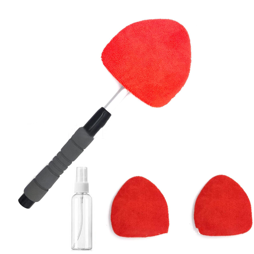 Car Windshield Cleaner With Extendable Handle And 180 Rotatable Head, Soft Microfiber Window Cleaning Tool 9330225396222