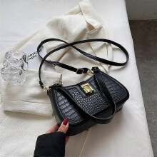 (23cmx14cmx7cm, black) Handbag Shoulder Armpit Bags for Women Winter Trends Underarm Handbags Travel The Latest Fashion Crossbody Bag