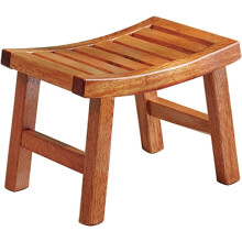 Wooden Shower Stool Waterproof NonSlip Solid Wood Bath Bench for Bathroom and Living Room 36.5x25x27.5cm