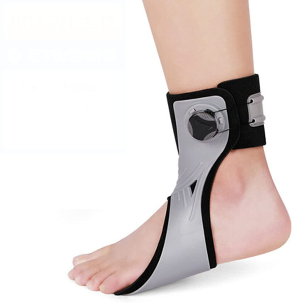 Lightweight Drop Foot Brace Orthosis with Adjustable Assist Strap for Stroke Recovery Walking, Right