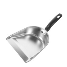 Stainless Steel Dustpan Heavy Duty Handheld Design with Ergonomic Comfort Grip for Home and Garage Cleaning