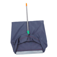 Long Handled Windproof Dustpan with Ergonomic Handle, Outdoor Leaf Collection Bag for Yard and Home