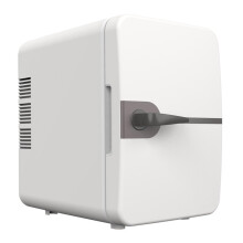 Mini Fridge for Skincare 6L Dual Power Compact Beauty Fridge with Mirror for Car and Home