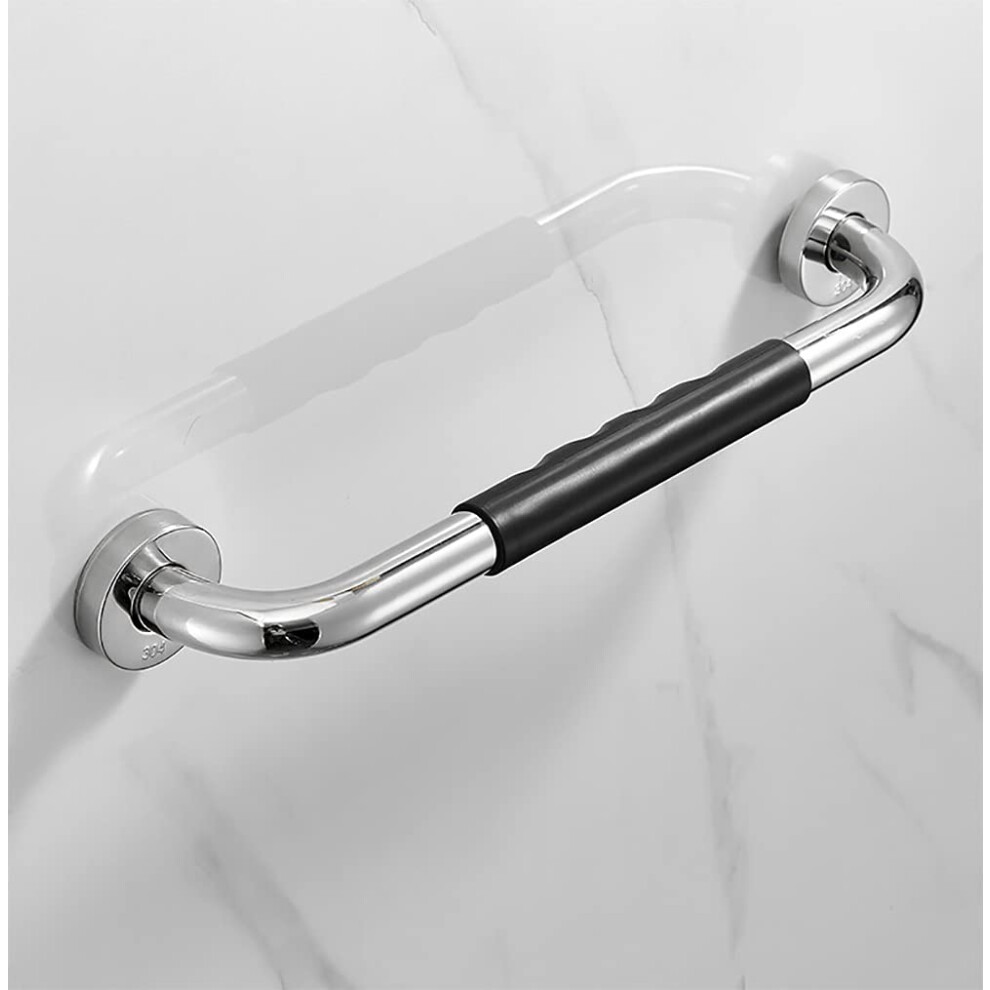 Bathroom Grab Bar 33cm Stainless Steel Foldable AntiSlip Handrail for Elderly Toilet and Shower