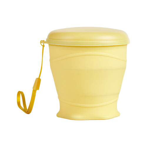 Space Saving Foldable Bottle 260ML Suitable For Outdoor-yellow